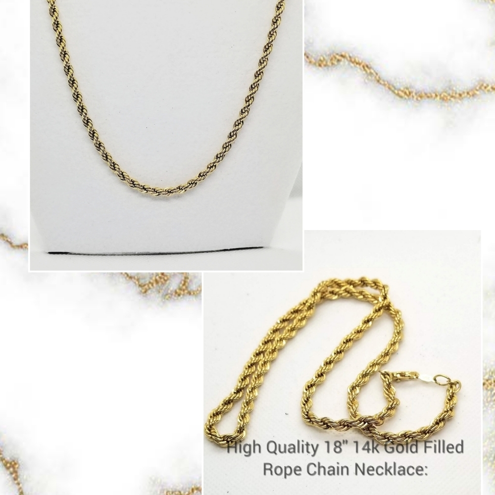 Necklace 22KLG Rope Chain
